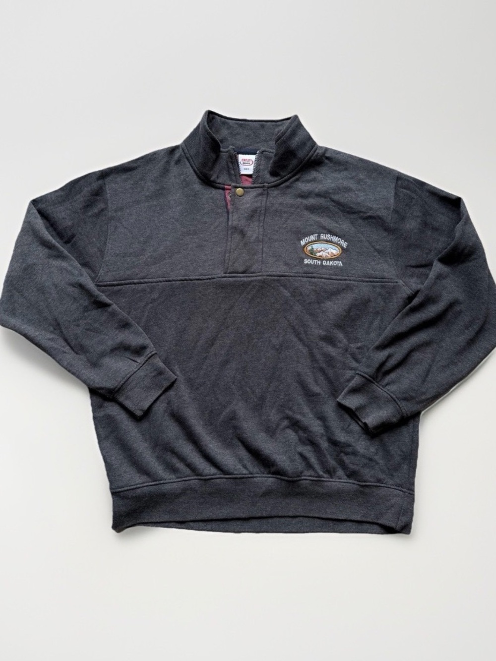 Vintage Mount Rushmore South Dakota 1/4 Zip Pullover Sweatshirt Gorpcore Hiking